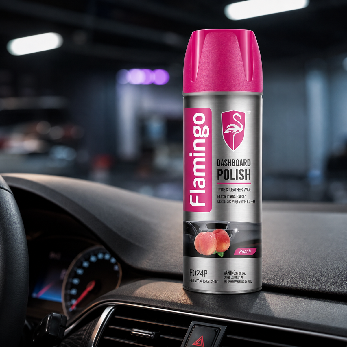 Flamingo Dashboard Polish - Tyre & Leather Wax | 220ML